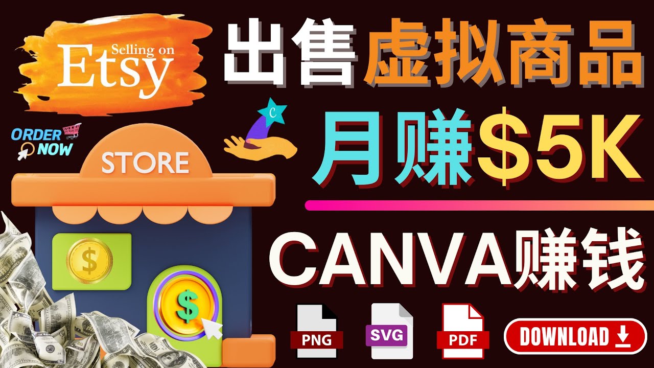 [国外项目]（4243期）通过Etsy出售Canva模板，操作简单，收益高，月赚5000美元-第1张图片-智慧创业网