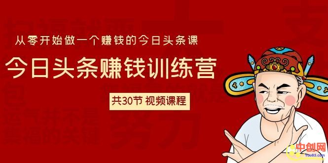 [热门给力项目]（1061期）今日头条赚钱训练营 从零开始做一个赚钱的今日头条课（共30节-视频课）-第2张图片-智慧创业网