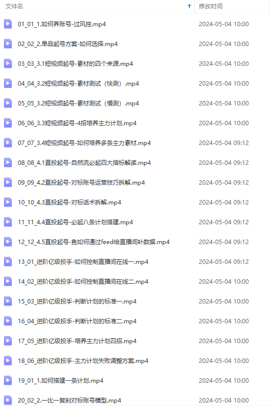[直播玩法]（10297期）2024单品正价起号，直播素材投流选品：选品课+投流课+素材课+卡首屏/100节-第2张图片-智慧创业网