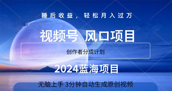 [短视频运营]（11388期）2024蓝海项目，3分钟自动生成视频，月入过万-第1张图片-搜爱网资源分享社区