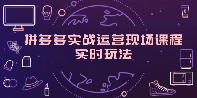 [热门给力项目]（11759期）拼多多实战运营现场课程，实时玩法，爆款打造，选品、规则解析-第1张图片-智慧创业网