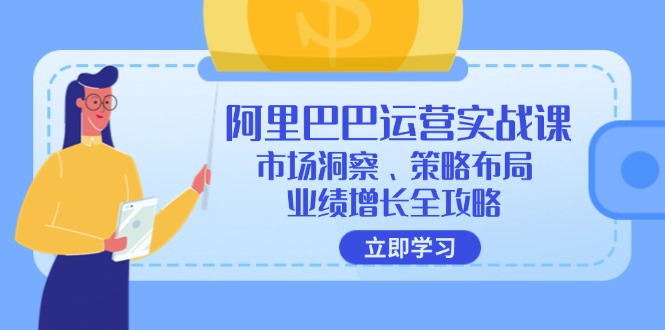 [国内电商]（12385期）阿里巴巴运营实战课：市场洞察、策略布局、业绩增长全攻略-第1张图片-智慧创业网