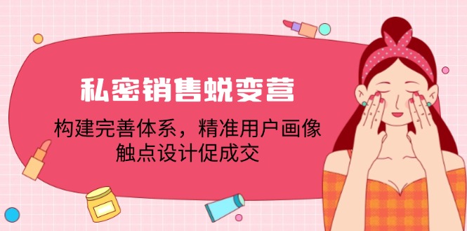 [营销-成交]（12436期）私密销售蜕变营：构建完善体系，精准用户画像，触点设计促成交