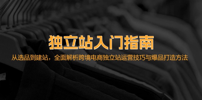 [跨境电商]（12882期）独立站入门指南：从选品到建站，全面解析跨境电商独立站运营技巧与爆品...-第1张图片-智慧创业网