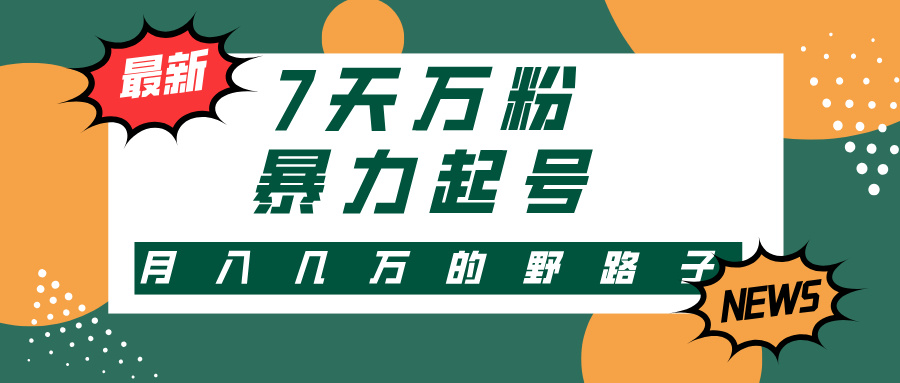 [引流-涨粉-软件]（13047期）3-7天万粉，快手暴力起号，多种变现方式，新手小白秒上手，单月变现几...-第1张图片-智慧创业网