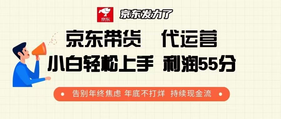 [国内电商]（13833期）京东带货 代运营 利润55分 告别年终焦虑 年底不打烊 持续现金流-第1张图片-智慧创业网