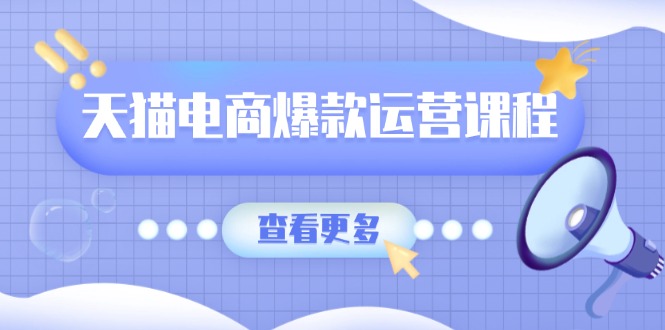 [国内电商]（13910期）天猫电商爆款运营课程，爆款卖点提炼与流量实操，多套模型全面学习-第1张图片-智慧创业网