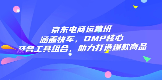 [国内电商]（14131期）京东电商运营班：涵盖快车，DMP核心及各工具组合，助力打造爆款商品-第1张图片-智慧创业网