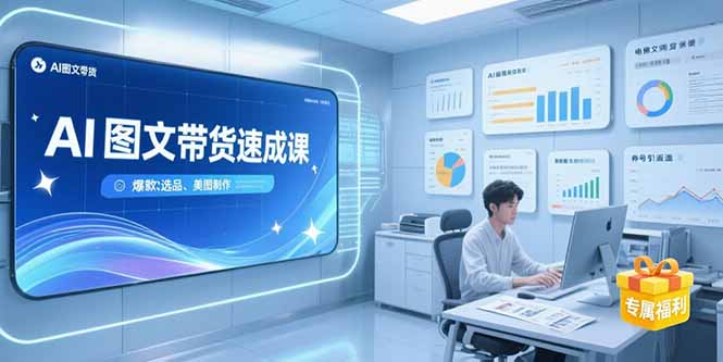 [人工智能]（15416期）AI图文带货速成课，养号引流秘籍，爆款选品策略，美图制作全流程-第1张图片-智慧创业网
