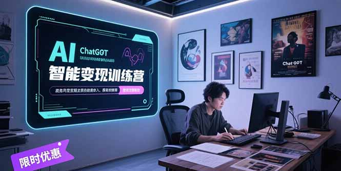 [人工智能]（15389期）AI智能变现训练营，ChatGPT写作变现，电影解说制作，图文带货方法论-第1张图片-智慧创业网