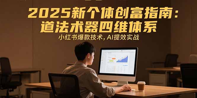 [创业项目]（15477期）2025新个体创富指南：道法术器四维体系，小红书爆款技术，AI提效实战-第1张图片-智慧创业网