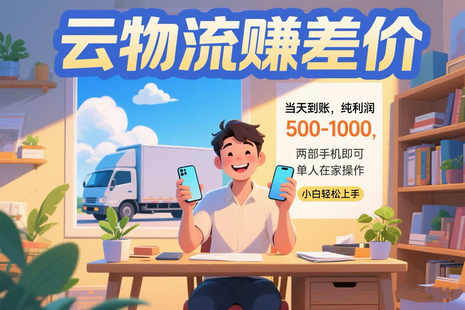 [虚拟项目]（15492期）云物流赚差价 当天到账纯利润500-1000 两部手机即可 可单人在家操作 小...-第1张图片-智慧创业网