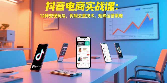 [虚拟项目]（15478期）抖音电商实战课：12种变现玩法，剪辑去重技术，矩阵运营策略-第1张图片-智慧创业网
