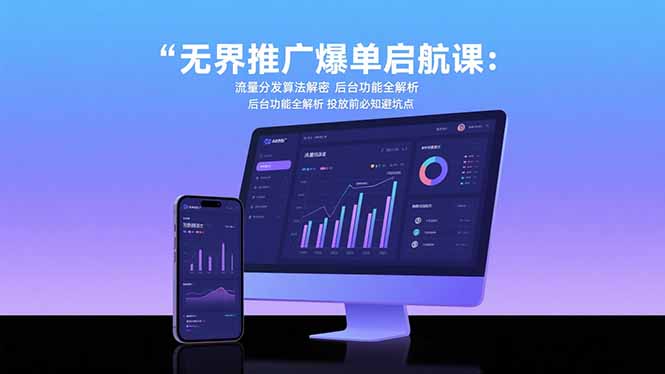 [国内电商]（15567期）无界推广爆单启航课：流量分发算法解密 后台功能全解析 投放前必知避坑点-第1张图片-智慧创业网