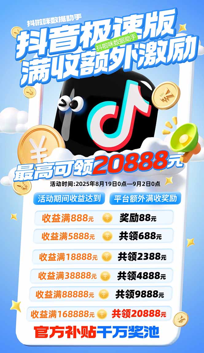 [热门给力项目]（15800期）抖音极速版拉新，平台大力扶持，每单15元，万播转化无上限，平台额外满...-第2张图片-智慧创业网