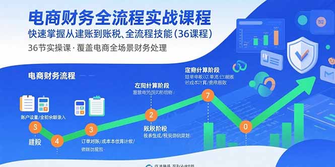 [国内电商]（15883期）电商财务全流程实战课程：快速掌握从建账到报税的全流程技能（36节课）-第1张图片-智慧创业网
