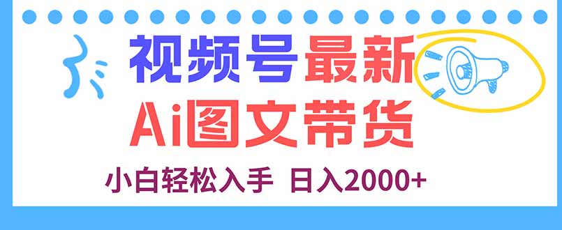 [虚拟项目]（16092期）视频号最新AI图文带货，每天几分钟，小白轻松入手，日入2000+-第1张图片-智慧创业网