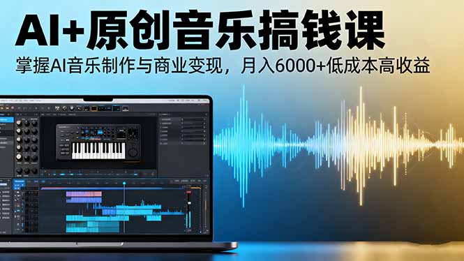 [虚拟项目]（16324期）AI+原创音乐搞钱课：掌握AI音乐制作与商业变现，月入6000+低成本高收益