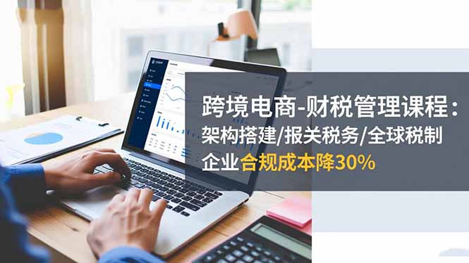 [跨境电商]（16509期）跨境电商-财税管理课程：架构搭建/报关税务/全球税制，企业合规成本降30%