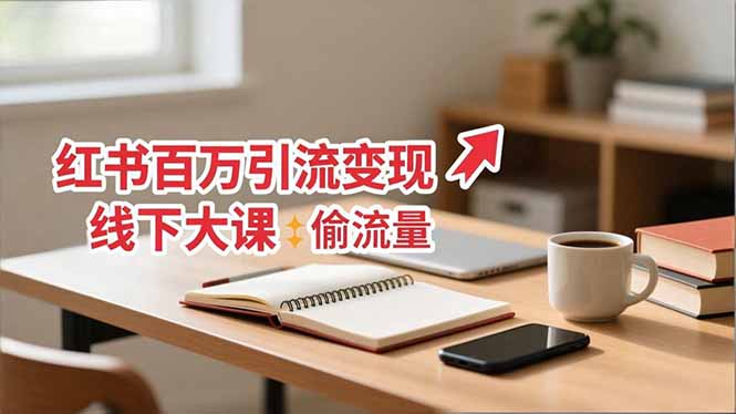 [小红书]（16661期）小红书百万引流变现-11月线下大课：分享从0到百万引流路径，手把手教偷流量、拿结果-第1张图片-智慧创业网