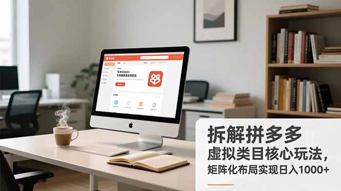 [虚拟项目]（16906期）拆解拼多多虚拟类目核心玩法，矩阵化布局实现日入1000+