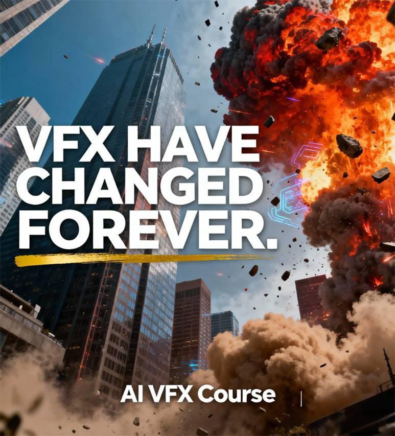 [虚拟项目]（17212期）AI视觉特效（AI VFX）实战课：运用前沿工具高效制作电影级爆炸、火焰、烟雾、环境和角色特效-第2张图片-智慧创业网