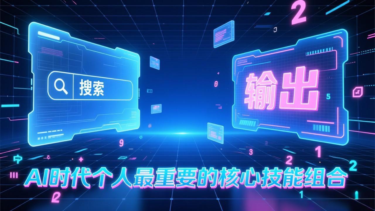 [热门给力项目]（17074期）付费文章：AI时代个人最重要的核心技能组合：“输出能力”和“搜索能力”