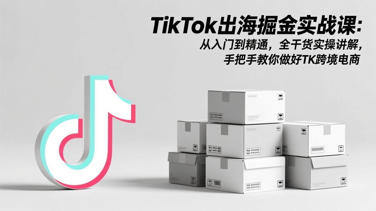 [跨境电商]（17368期）TikTok出海掘金实战课：从入门到精通，全干货实操讲解，手把手教你做好TK跨境电商