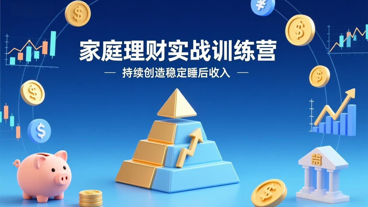 [投资理财]（17486期）家庭理财实战训练营：从0到1建体系，三阶进阶层层递进，助你持续创造稳定睡后收入