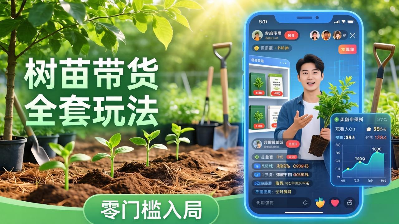 [短视频运营]（17729期）视频号AI树苗带货全套玩法：零门槛入局，掌握豆包、千问等AI工具制作树苗视频的全套流程