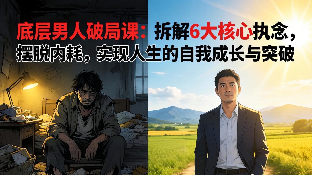 [创业项目]（17747期）付费文章：底层男人破局课：拆解 6 大核心执念，摆脱内耗，实现人生的自我成长与突破-第1张图片-智慧创业网