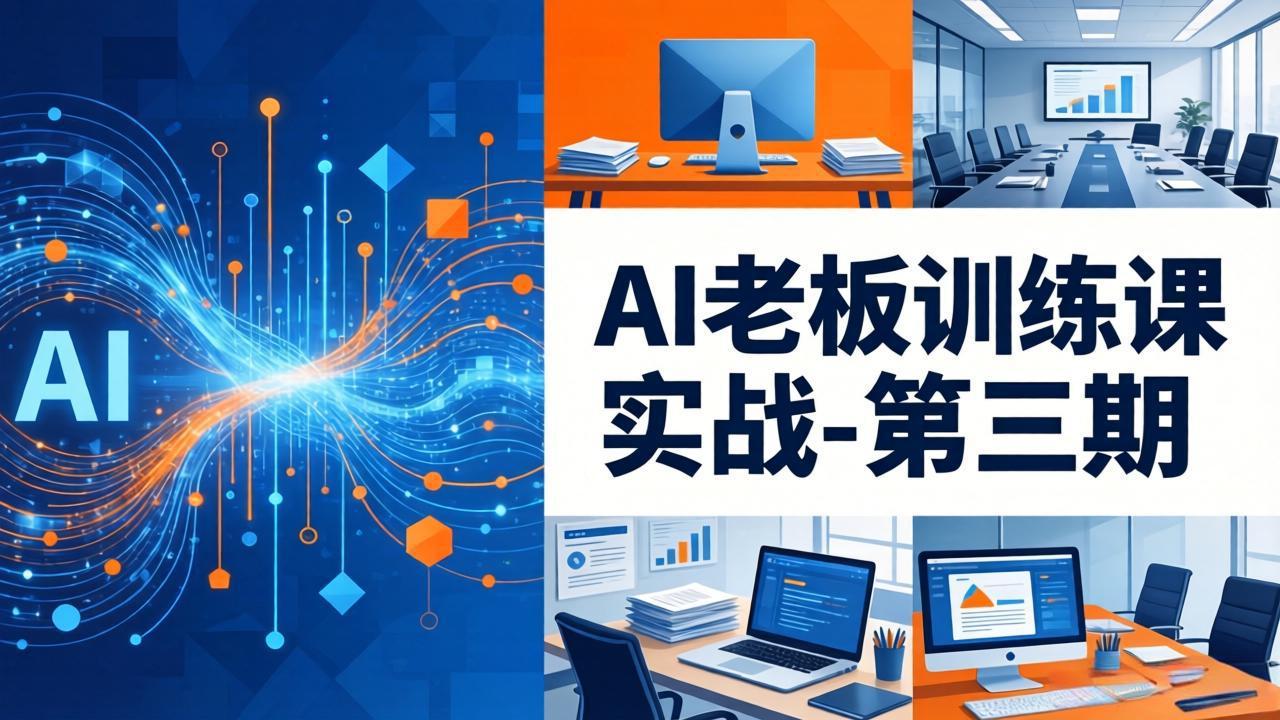[人工智能]（18025期） AI老板训练课实战-第三期：AI+内容应用落地教学，从0到1打通AI变现完整路径