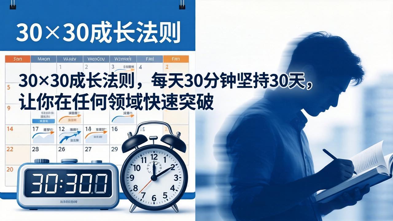 [投资理财]（18057期）付费文章：30×30成长法则，每天30分钟坚持30天，让你在任何领域快速突破