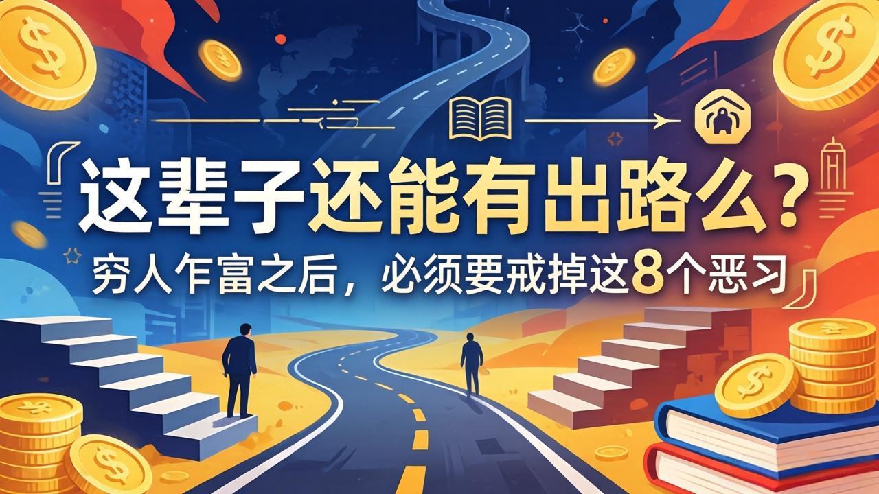 [投资理财]（18214期）关于人生两篇付费文章【这辈子还能有出路么？】【穷人乍富之后，必须要戒掉这8个恶习】