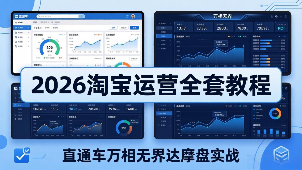 [国内电商]（18373期）2026淘宝运营全套教程(更新5月8日)，直通车万相无界达摩盘实战，从基础到进阶提升流量转化