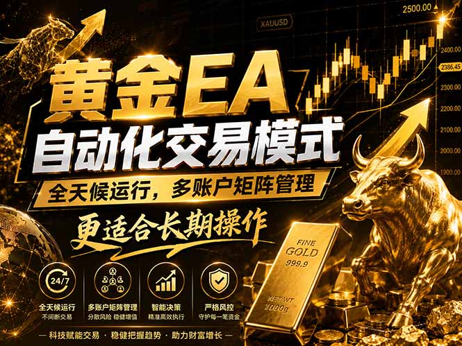 [虚拟项目]（18509期）黄金EA量化：多窗口矩阵稳定运行，系统自动执行，收益空间持续放大-第1张图片-智慧创业网