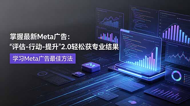 [国外项目]（18972期）掌握最新的Meta广告，通过“评估-行动-提升”2.0版本轻松获得专业级结果。学习目前学习Meta广告的最佳方法-第1张图片-智慧创业网