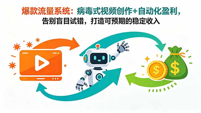 [国外项目]（18882期）爆款流量系统：病毒式视频创作+自动化盈利，告别盲目试错，打造可预期的稳定收入-第1张图片-智慧创业网