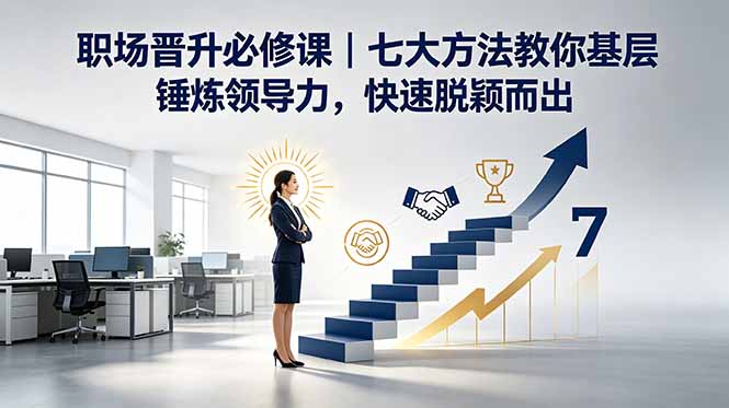 [创业项目]（18629期）付费文章：职场晋升必修课｜七大方法教你基层锤炼领导力，快速脱颖而出-第1张图片-智慧创业网