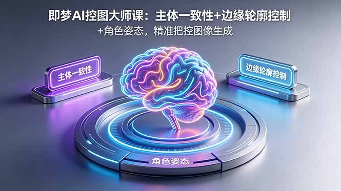 [AI人工智能]（18619期）即梦AI控图大师课：主体一致性+边缘轮廓控制+角色姿态，精准把控图像生成-第1张图片-智慧创业网