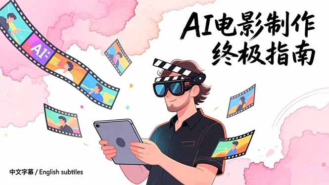 [虚拟项目]（17130期）AI电影制作终极指南：从创意到成片，系统掌握智能影视全流程实战课（中英字幕）