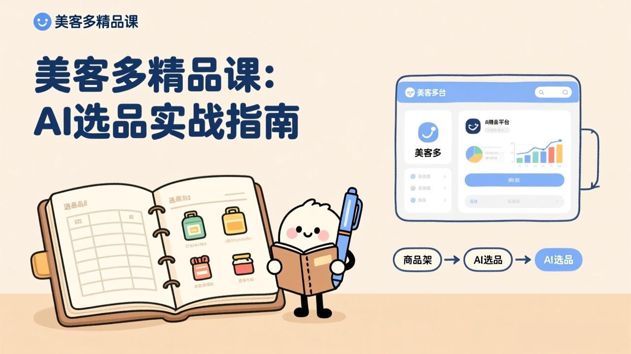 [跨境电商]（17292期）AI+美客多精品课，工具实操、数据选品、AI优化，新手也能快速上手，月入5000+美元