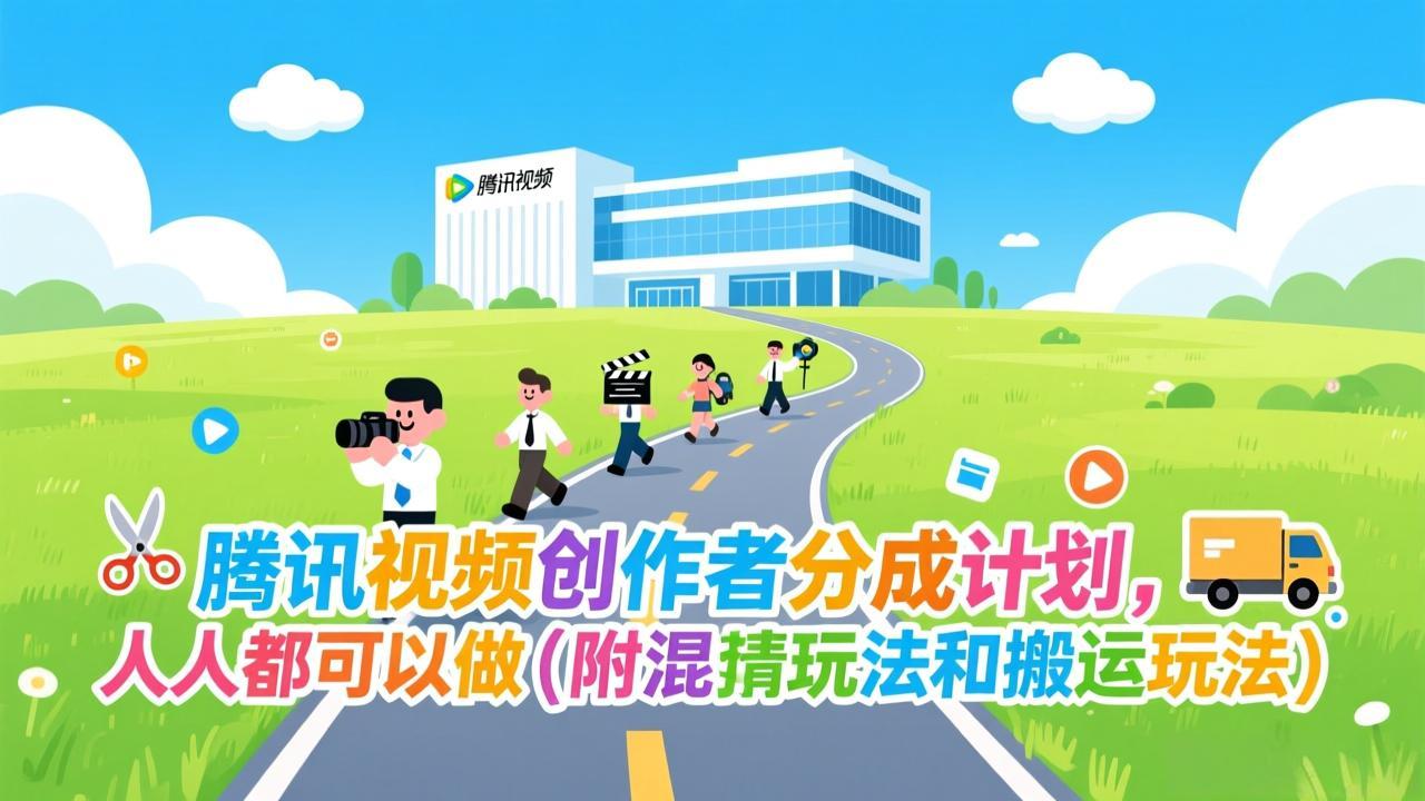 [短视频运营]（17137期）腾讯视频创作者分成计划，人人都可以做（附混剪玩法和搬运玩法）