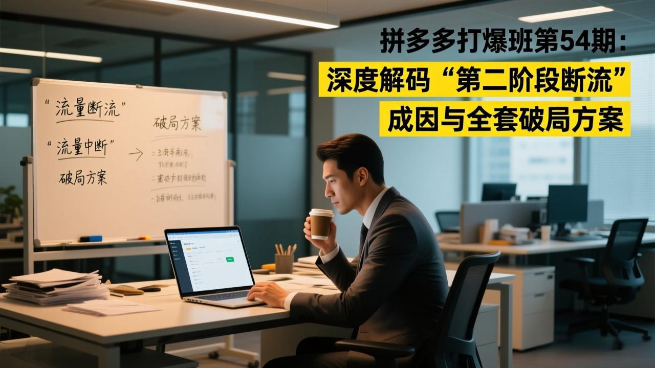 [国内电商]（17163期）拼多多打爆班第54期：深度解码“第二阶段断流”成因与全套破局方案