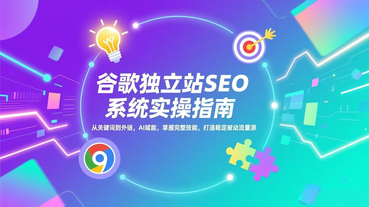 [跨境电商]（17263期）谷歌独立站SEO系统实操(更新)：从关键词到外链，AI赋能，掌握完整技能，打造稳定被动流量源