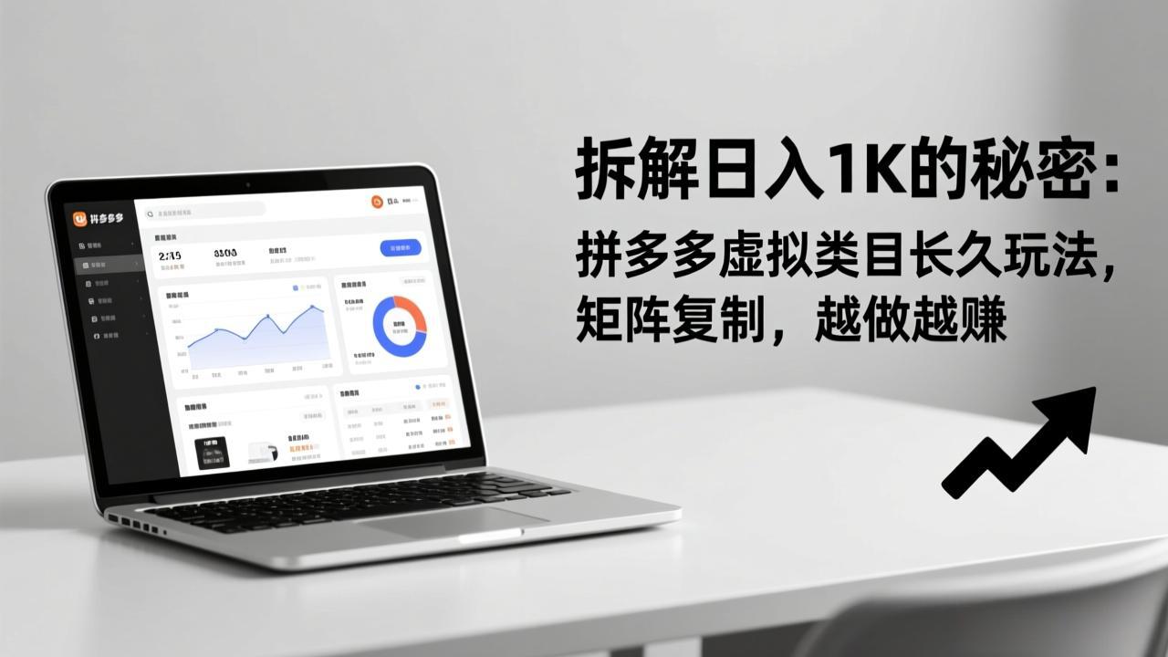 [虚拟项目]（17247期）拆解日入 1K 的秘密：拼多多虚拟类目长久玩法，矩阵复制，越做越赚