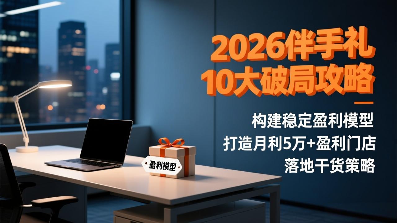 [短视频运营]（17191期）2026伴手礼10大破局攻略：构建稳定盈利模型，打造月利5万+盈利门店，落地干货策略