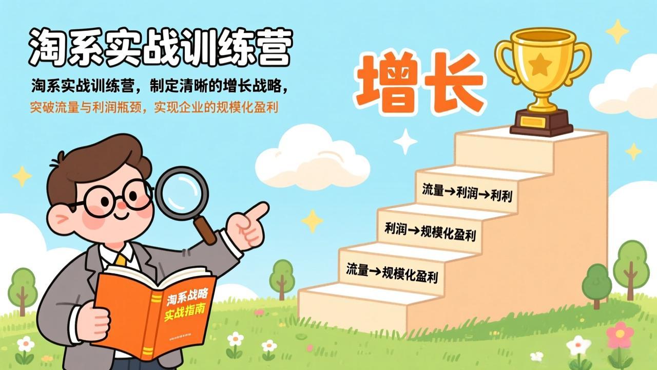 [国内电商]（17325期）淘系实战训练营(更新)，制定清晰的增长战略，突破流量与利润瓶颈，实现企业的规模化盈利