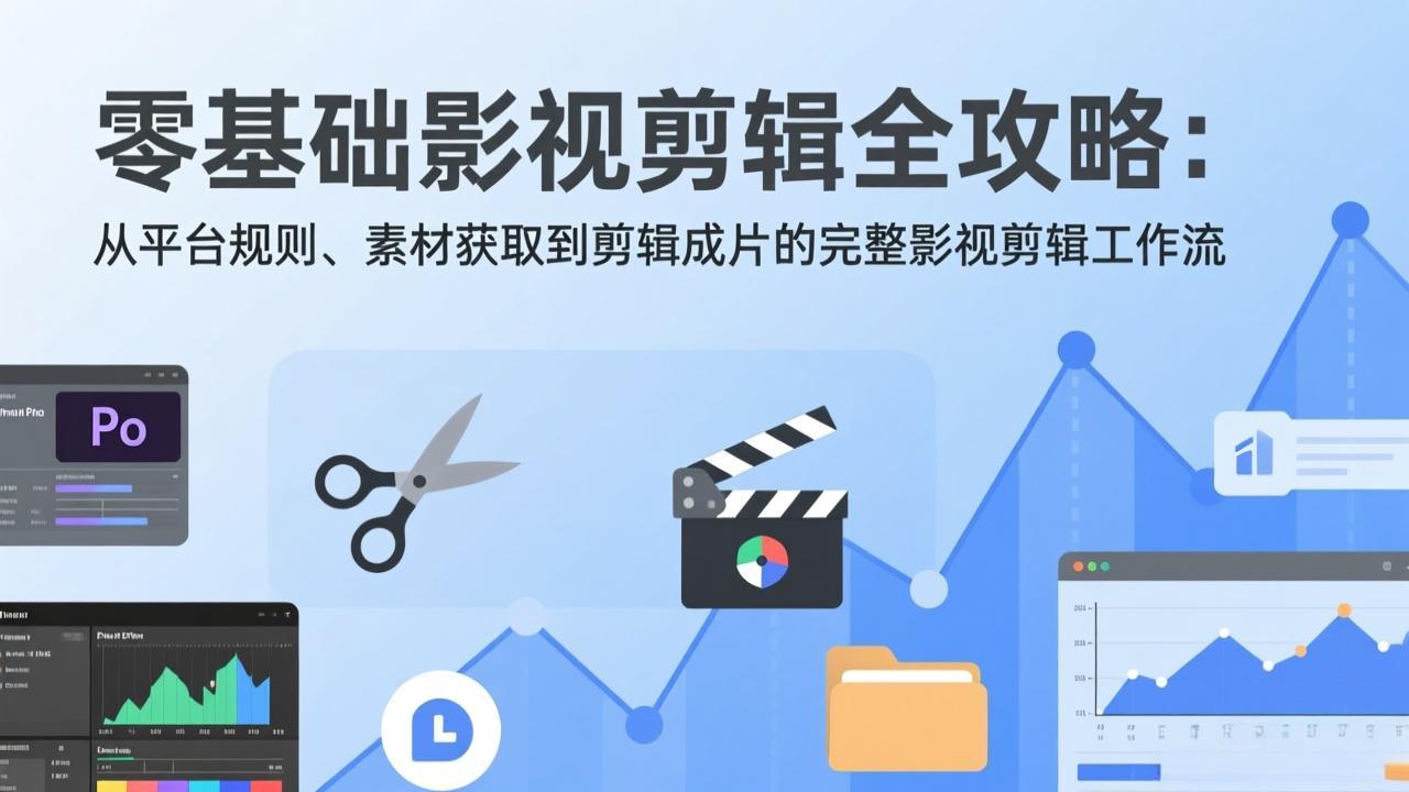 [短视频运营]（17336期）零基础影视剪辑全攻略：从平台规则、素材获取到剪辑成片的完整影视剪辑工作流