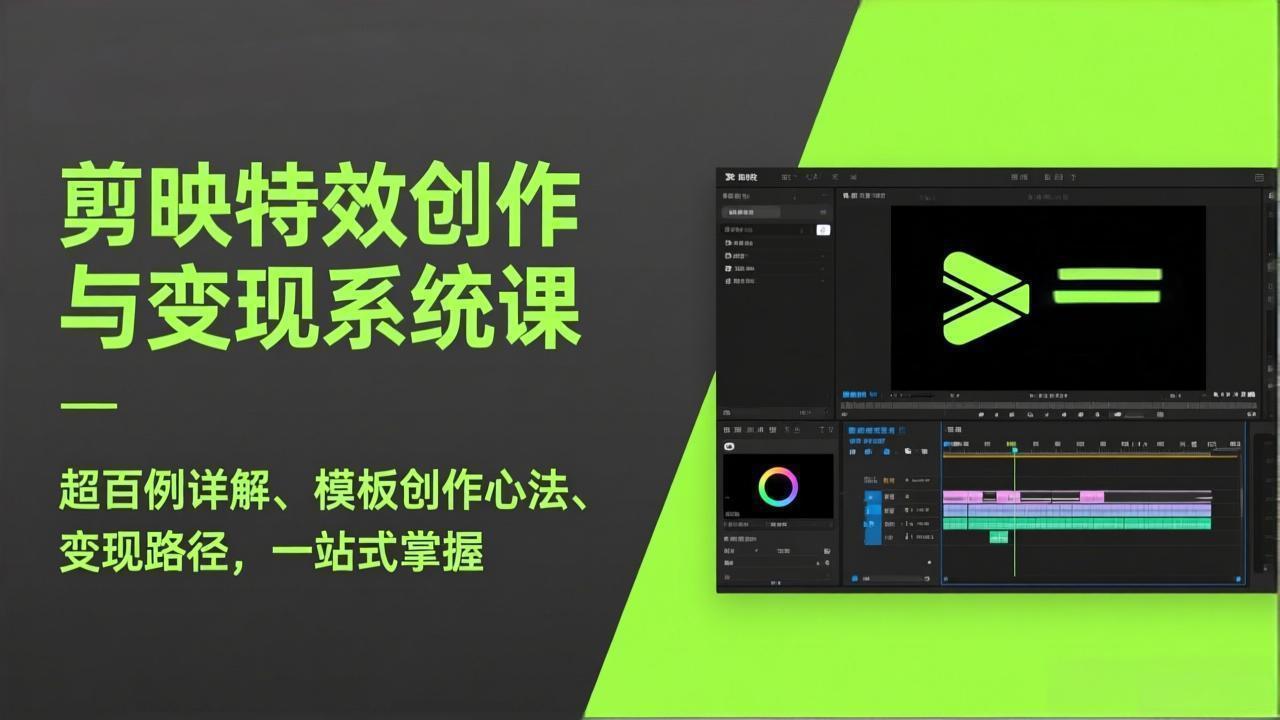 [短视频运营]（17369期）剪映特效创作与变现系统课，超百例详解、模板创作心法、变现路径，一站式掌握-第1张图片-智慧创业网